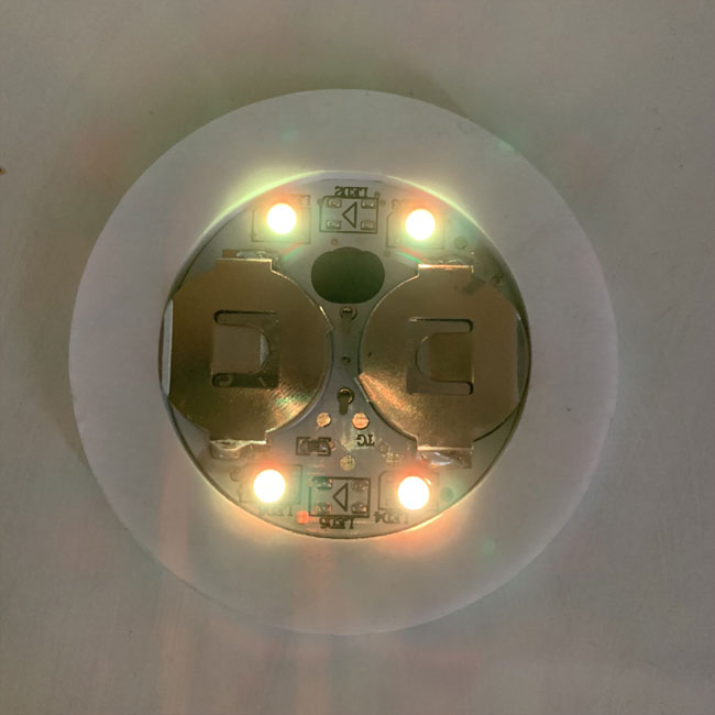 L'autocollant de la bouteille LED de caboteur allume l'ODM avec le matériel de carte PCB de la batterie 2×CR1220 9