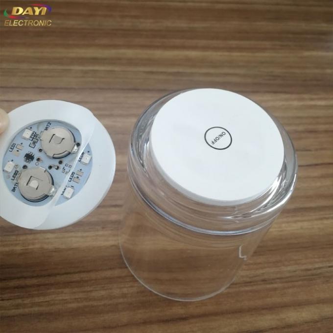 L'autocollant de la bouteille LED de caboteur allume l'ODM avec le matériel de carte PCB de la batterie 2×CR1220 11