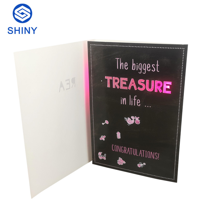 Customized Music Card Printing Greeting Card Cute Paper Happy Birthday Gifts