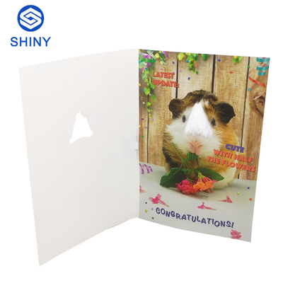 Acrylique créatif de cartes de voeux de blanc de conception pour des invitations de mariage de festival