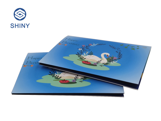 300g a enduit la voix personnalisée enregistrable de papier de cartes de voeux