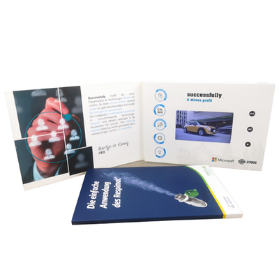 Carte de messagerie vidéo personnalisable pour la promotion des affaires Flap magnétique et contrôle à plusieurs boutons