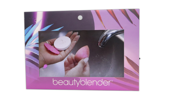 Affichage de beauté imprimé sur mesure avec cadre arrière