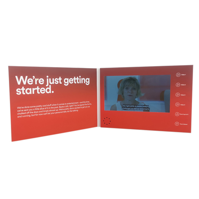 ODM visuel de carte de brochure d'affichage à cristaux liquides d'USB HD pour le certificat de la CE ROHS de promotion de vente