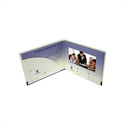 Module à pleine vue promotionnel de brochure de vidéo d'affichage à cristaux liquides de l'affichage à cristaux liquides 7inch du livre à couverture dure HD IPS