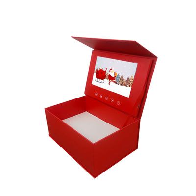 Boîte-cadeau visuel dorant d'écran d'affichage à cristaux liquides de place pour l'ODM promotionnel de cadeau