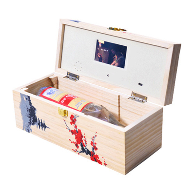 OEM magnétique Autoplay de boîte-cadeau d'écran d'affichage à cristaux liquides avec la batterie rechargeable