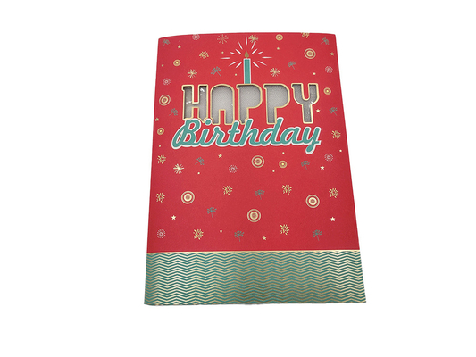 Sain anniversaire d'Autoplay A5 carte de voeux le musical avec le module sain
