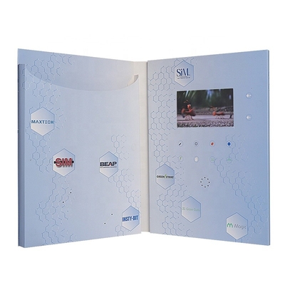 Gravure imprimant des cartes de visite professionnelle de visite de vidéo d'affichage à cristaux liquides pour annoncer la mémoire d'ODM 512MB