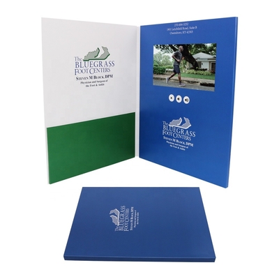 Mémoire de impression UV de pouce 1GB de carte de visite professionnelle de visite de brochure de vidéo de couleur de TFT 7