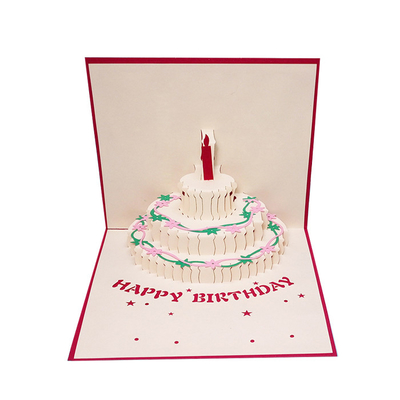 CMYK colorent le bruit 3D la carte de voeux pour la taille de l'anniversaire 148×210mm